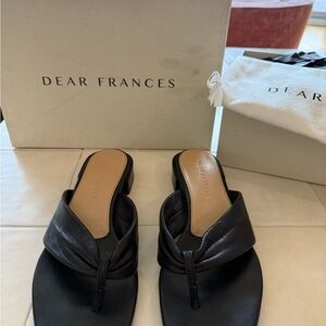 Dear Frances Black Women's Sandals
